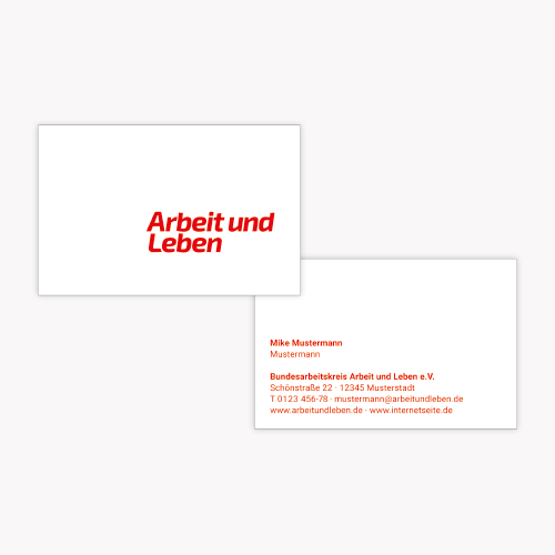 Arbeit_Leben_Visitenkarten1t8oHfNnDjAgVj 250 Visitenkarten weiß, beidseitig bedruckt - umweltfreundlich