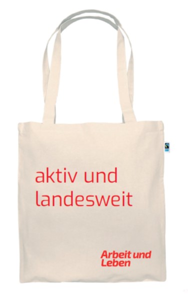 Baumwolltasche Natur, lange Henkel